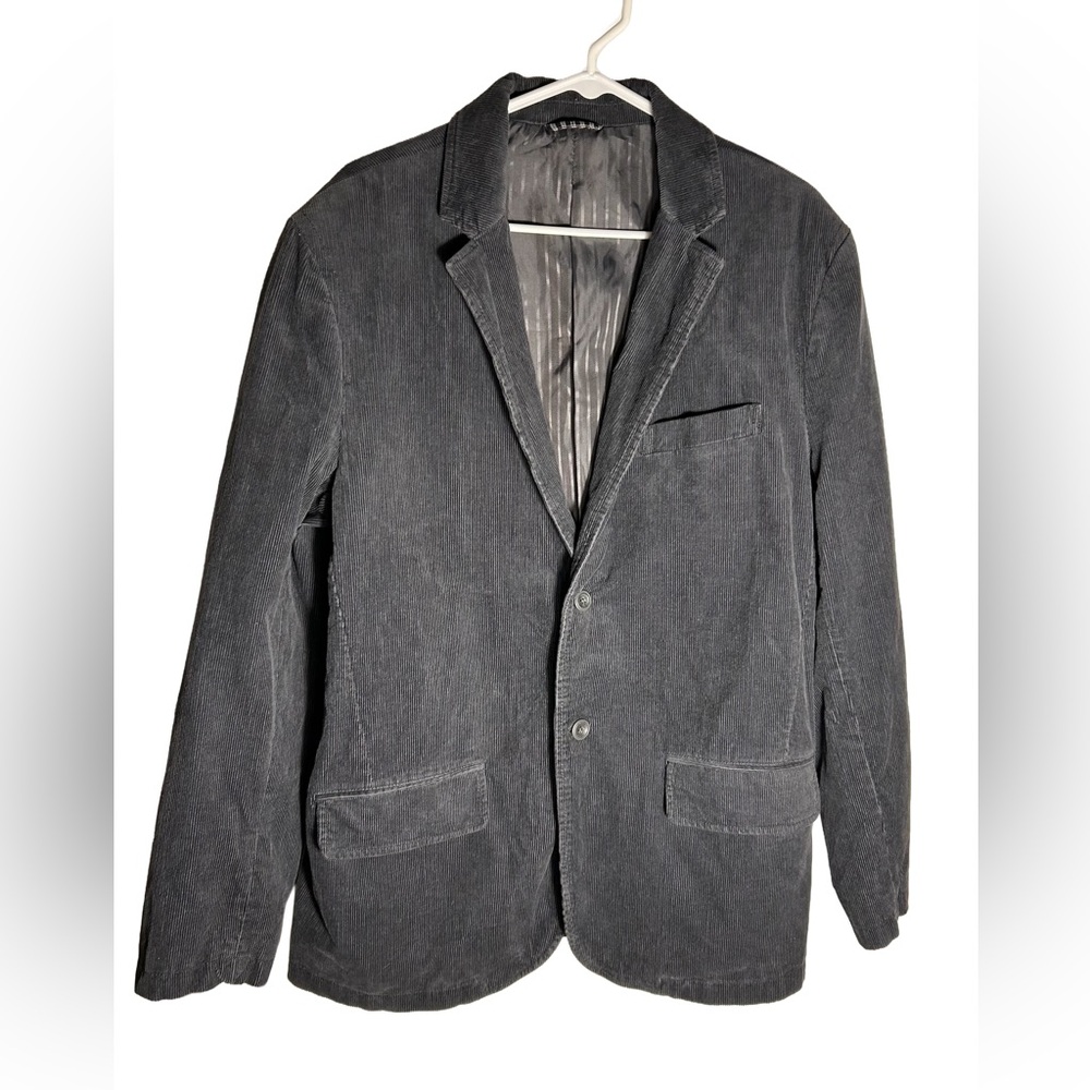 Old Navy Men's Dark Gray Corduroy Blazer